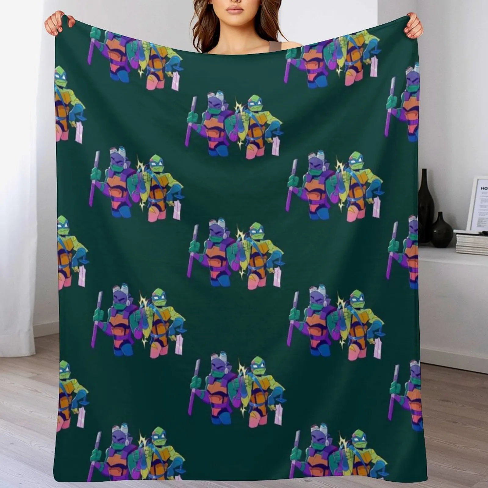 Disaster Twins Fist Bump Throw Blanket