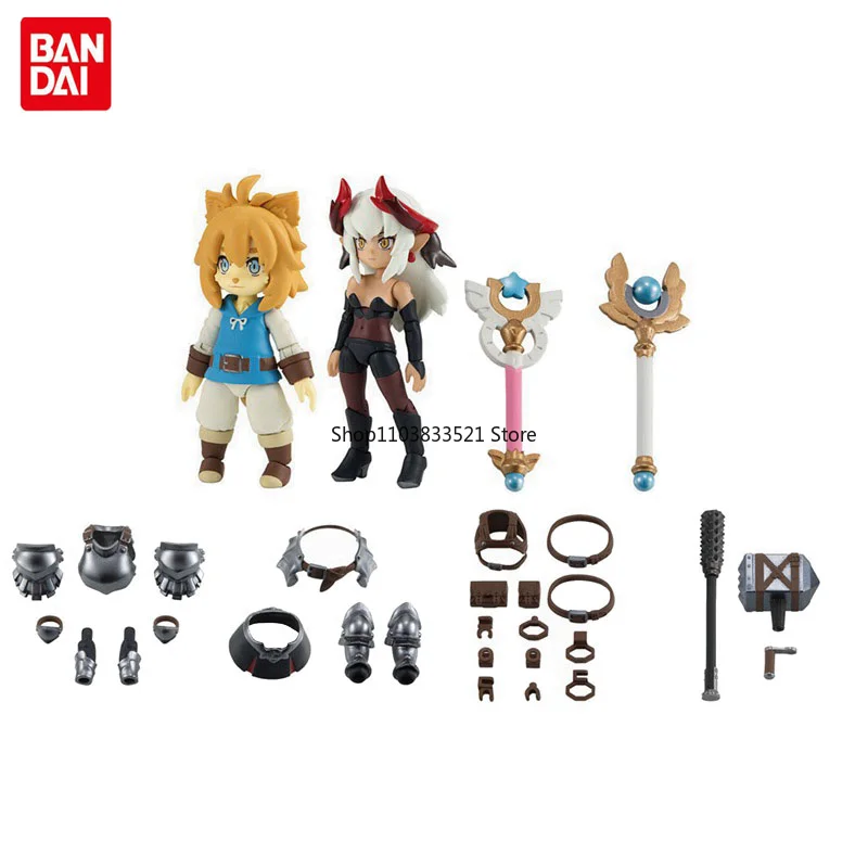 

Bandai Original Gashapon Quest Adventurer Orc Kingdom Batal Action Figure Active Joints Cross Dressing Figures Model Kids Gift