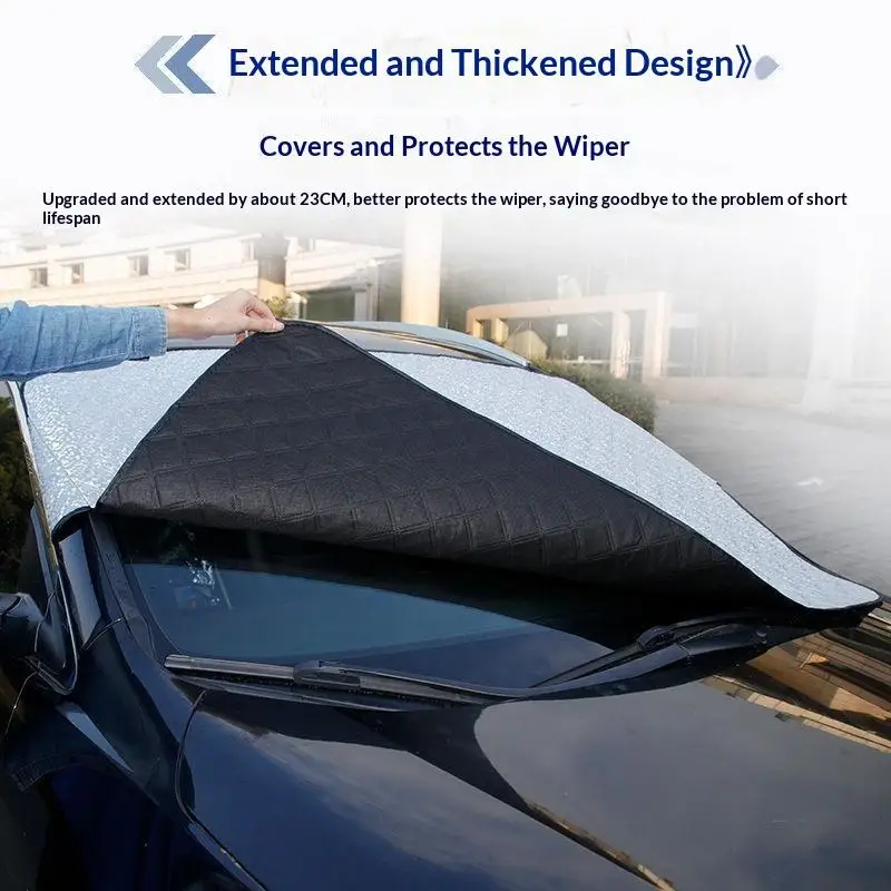 【1Pcs Aluminum Foil Car Front Window Screen Cover Auto Windshield Shade Dust Protector Anti Snow Frost Ice Shield】