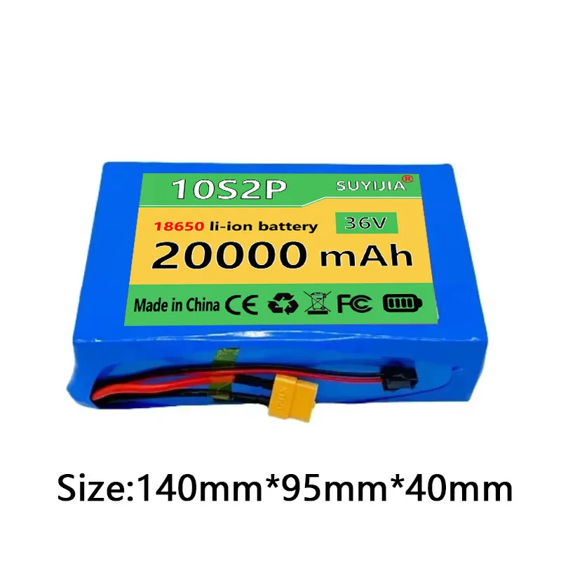 Ultra Thin Portable Lithium Battery with BMS, 10S2P, 36V, 20Ah, 18650 ,800W, 42V, Vehicle Cooler, 20000mAh