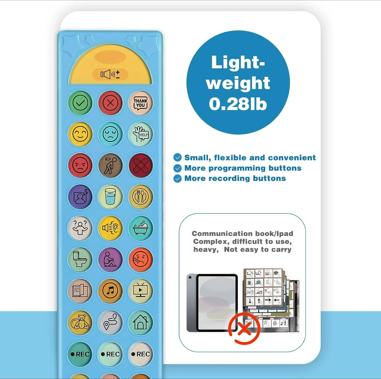Non Verbal Communication Tools Autism Talking Aids with 6 Programmable Buttons  Autism Toys for Kids Nursery Classroom