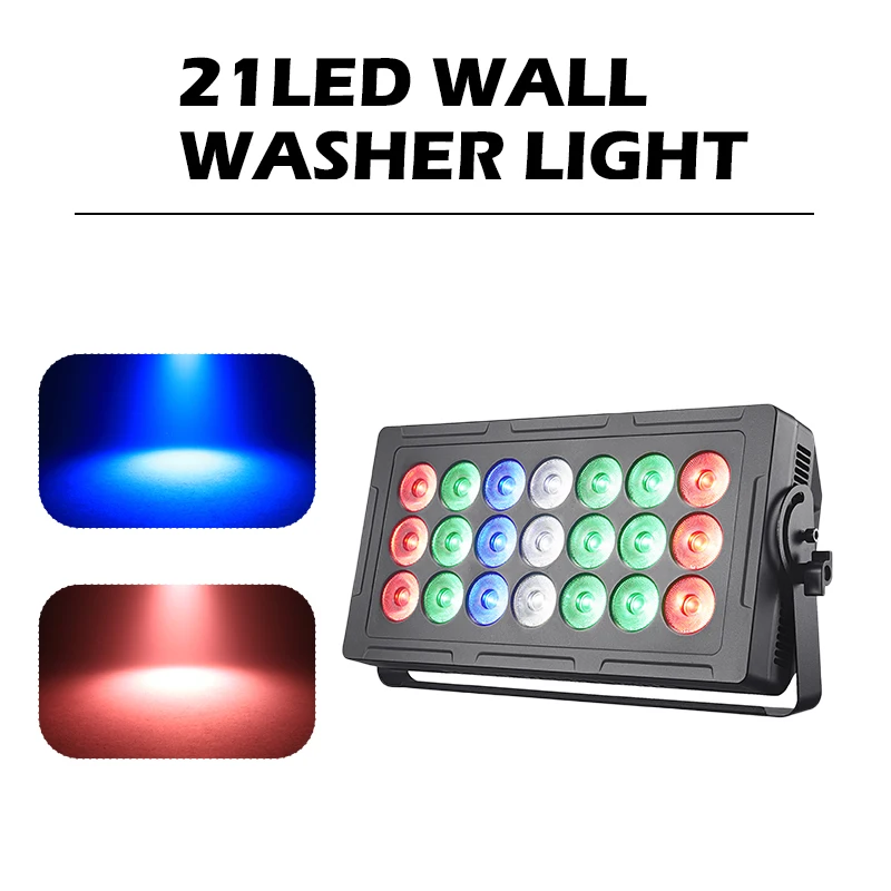 21X15W LED Wall Washer Lights RGBW Outdoor Building Lighting DMX512 DJ Equipment Disco Projection Stage Light For Club Wedding
