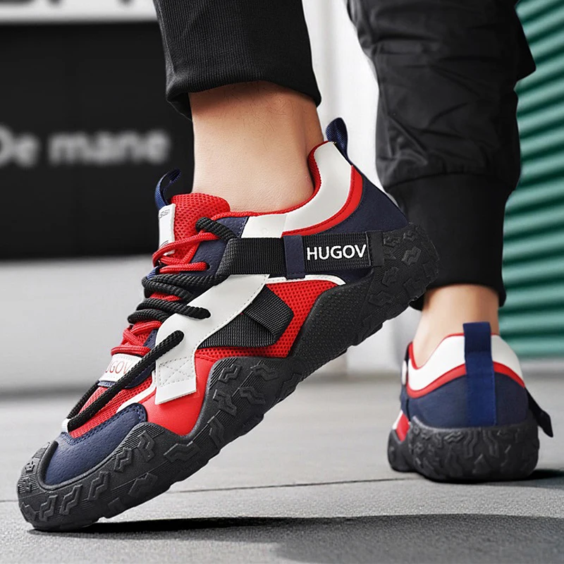 

Men's high-quality outdoor high top with knob casual shoes hiking sports shoes fashionable anti slip hiking boots ankle boots