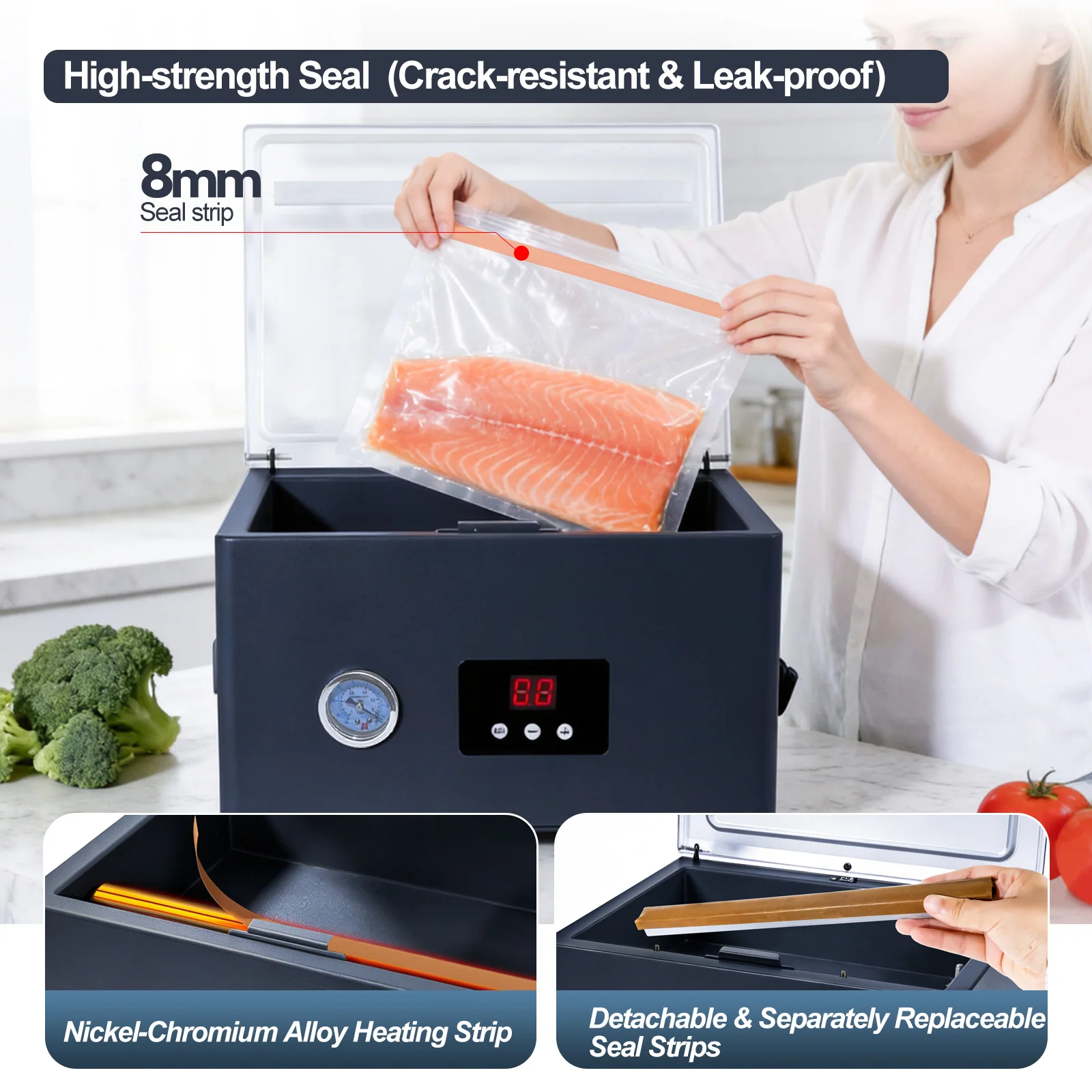 ZHONGMIN 食品真空シーラー機 電動自動真空包装機 キ - Food Vacuum Sealer Machine のレビューと価格