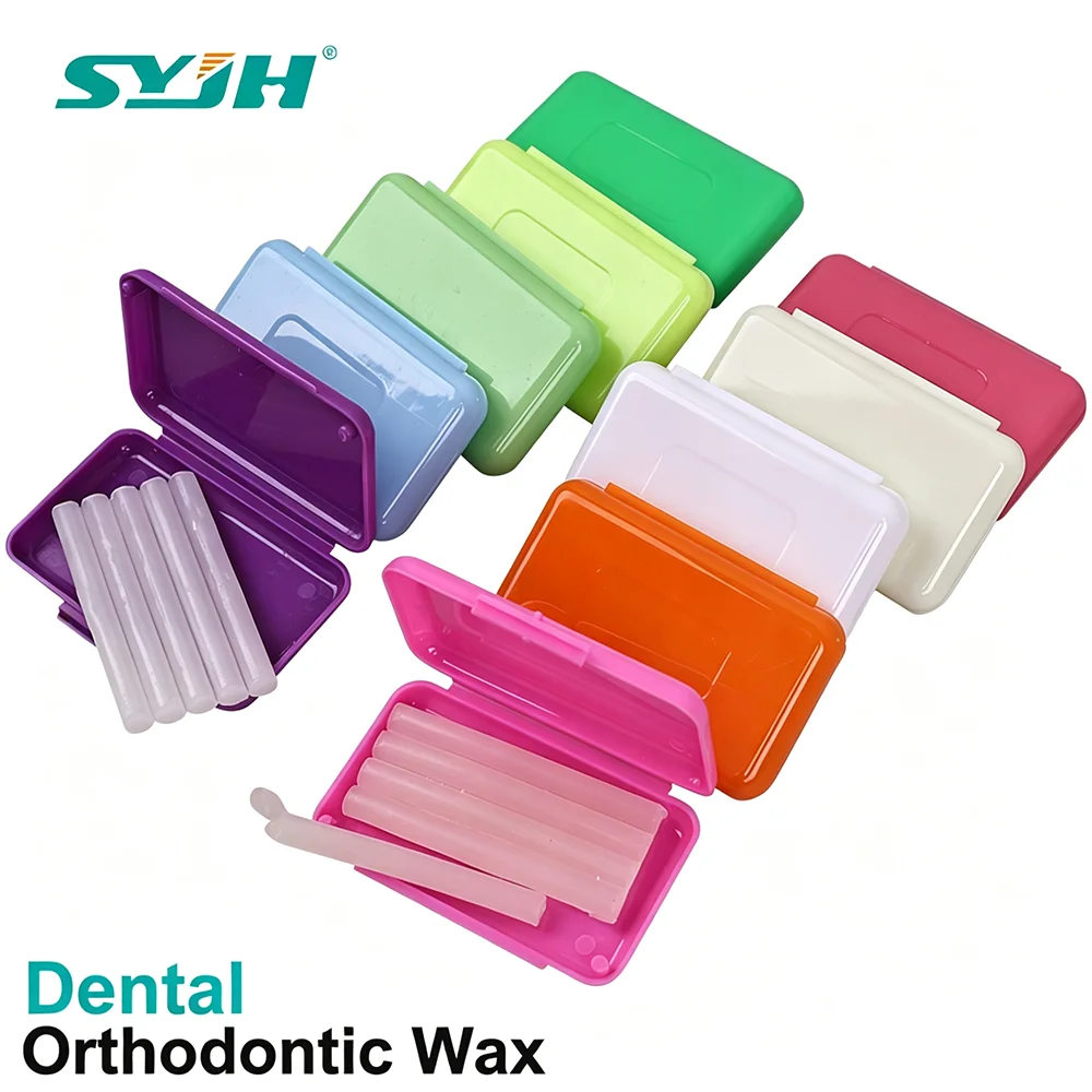 SYJH Dental 10/20/30pcs Orthodontic Relief Wax For Bracket Protect Lips and Gums Teeth Whitening Fruit 10 Scents Ortho Materials