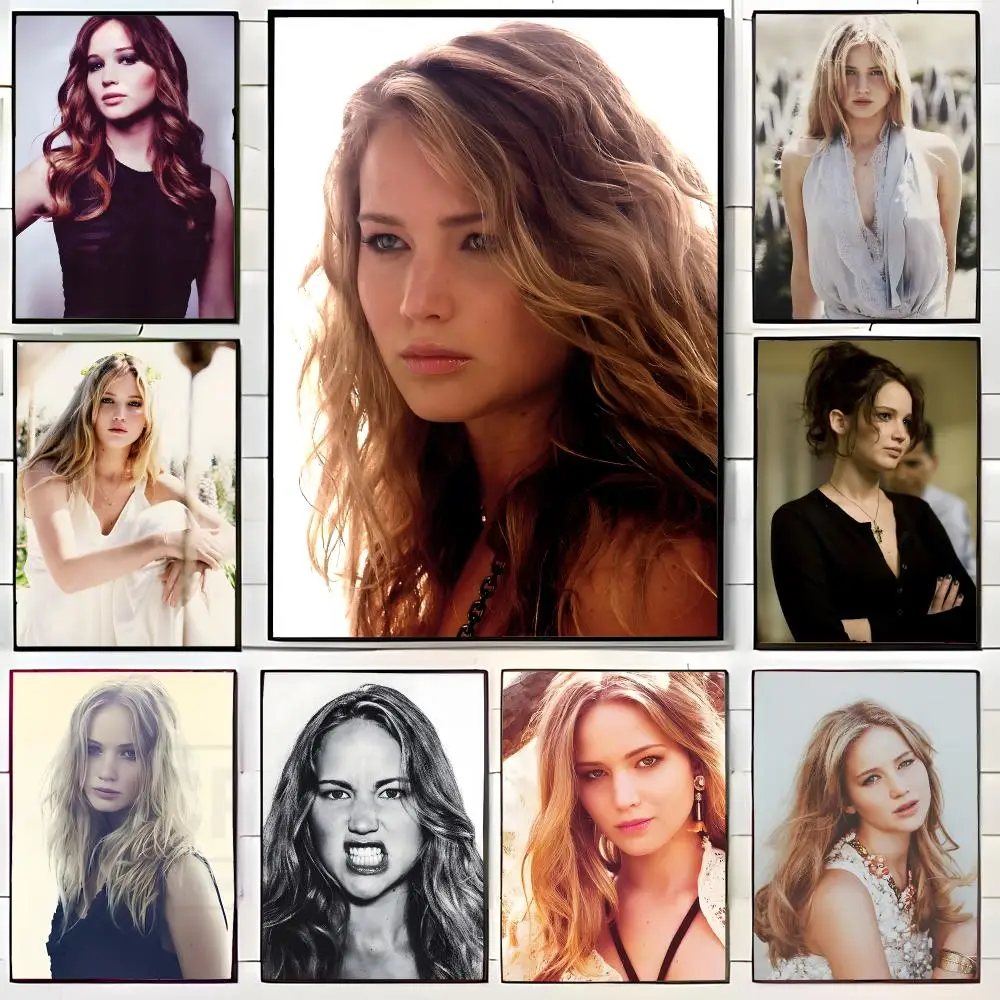 Famous Celebrity J-Jennifer Lawrence Poster Wall Art Print Decorative Mural Home Decor Gift Unframed