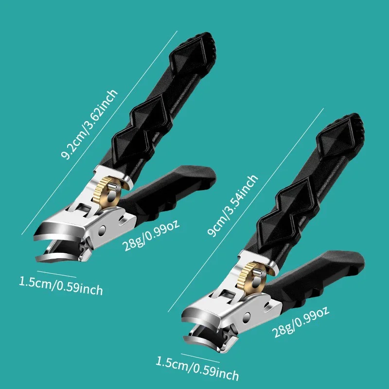 Anti-Splash Nail Clippers Curved Large Opening Thick Toenail Clippers Diagonal Pliers Nail Scissors Household Manicure Tools