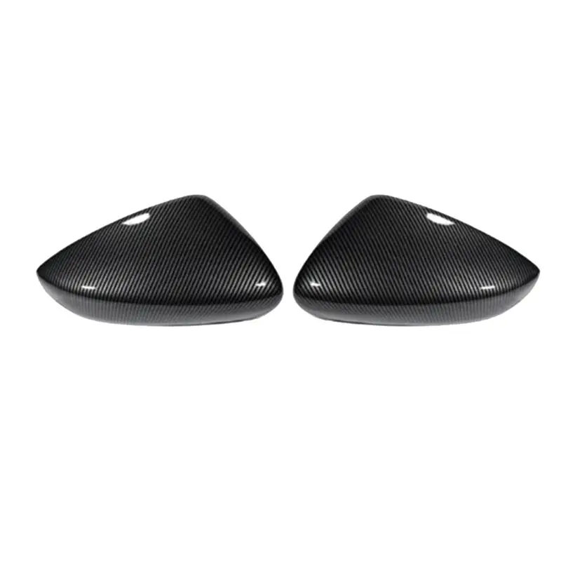 Car Side Wing Mirror Cover Rearview Mirror Shell Carbon Fiber Side Mirror Cover For Mazda 3 Axela 2019-2023-A02G