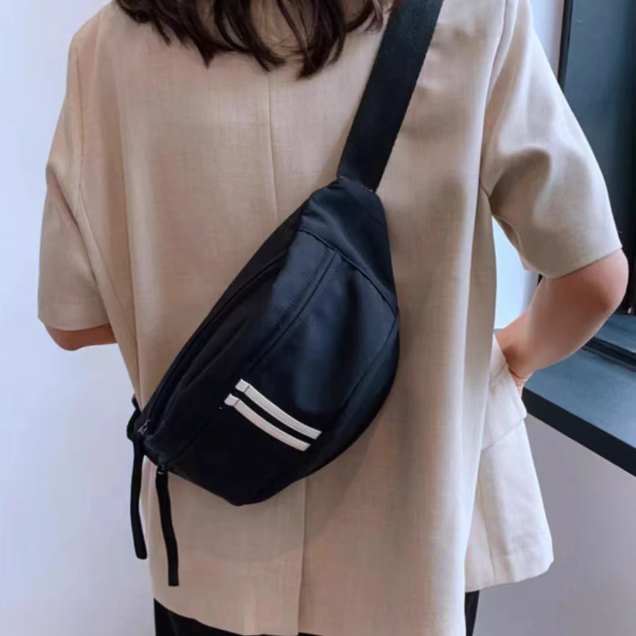 2024 New Trendy Fashionable Waist Bag Sports Crossbody Chest Bag Versatile Leisure Nylon Cloth Single Shoulder Crossbody Bag