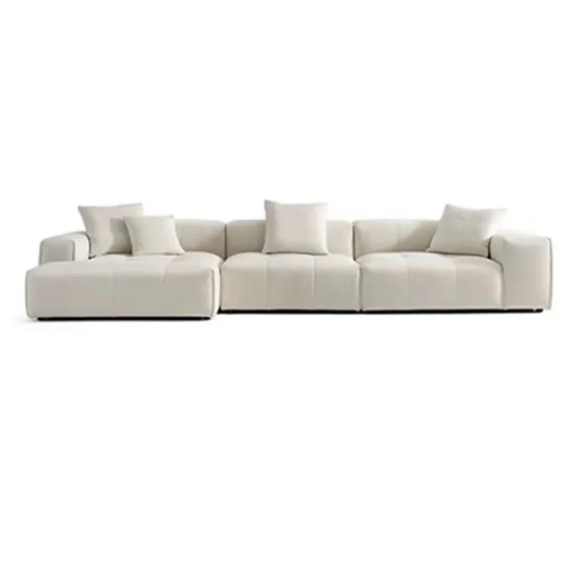 

Wabi Sand Wind Module Combination Fabric Corner Sofa Large Flat Floor Living Room Sofa Italian Minimalist Glutinous Rice Clot