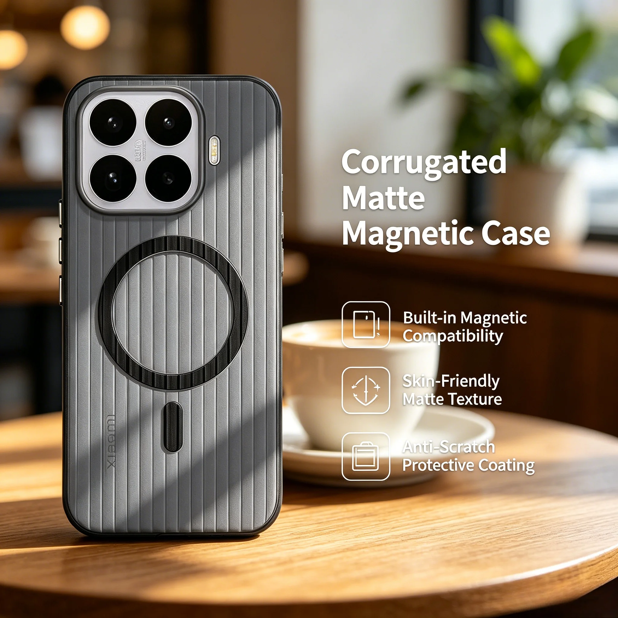 Funda antideslizante corrugada - Magsafe Wireless Charger reseña y precio
