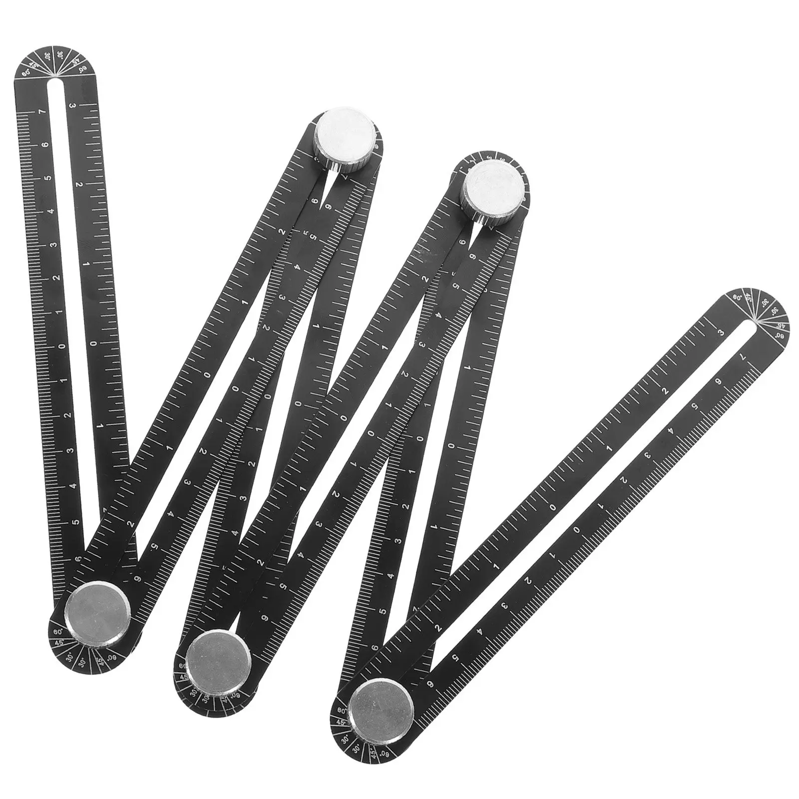 1Pcs Locator Punch For Tile Marking Woodworking Opening Six-fold Ruler Accurate Positioning Tool Drill Guide Punching