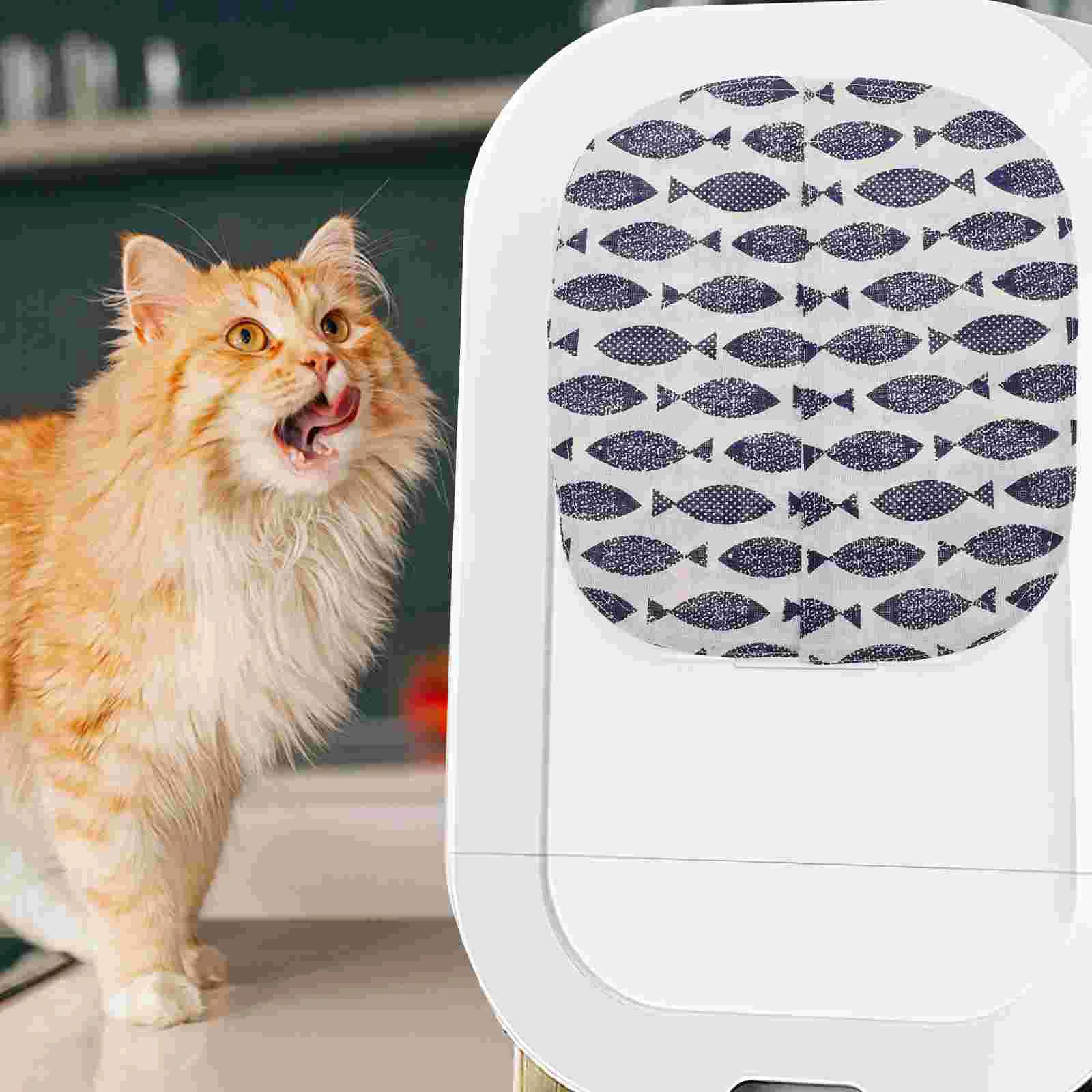 Door Curtain for Self Cleaning Cat Litter Box Compatible with Midea Automatic Cat Litter Box Cat Litter Box Door Curtain