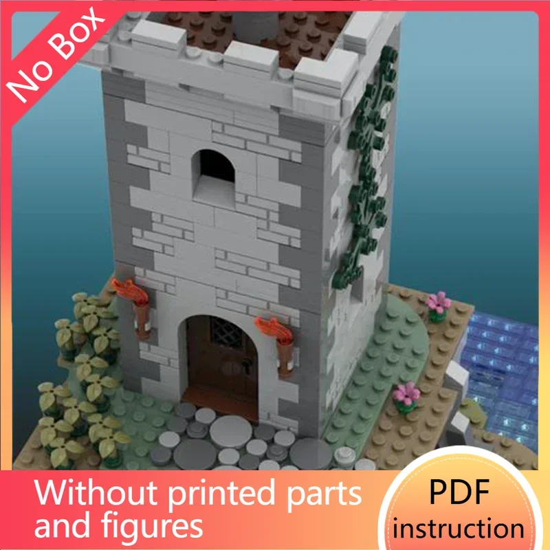 

sea castle bricks watchtower battery bricks sea castle blocks medieval seafaring lighthouse blocks islet dock toy gift modularCh
