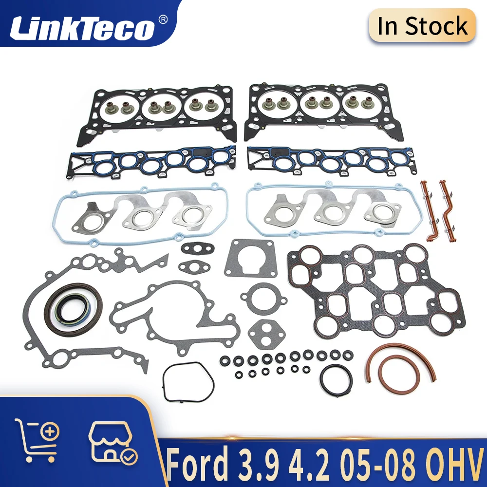 

Engine Parts Full Gasket Cover Set Kit 3.9 4.2 L OHV GAS 05-08 For Ford F-150 Freestar F150 MERCURY Monterey 4.2L V6 3.9L