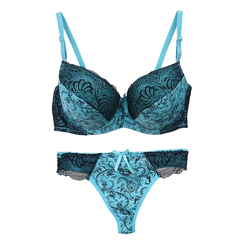 2022 Nowy zestaw biustonoszy dla kobiet Seksowna bielizna damska Plus Size Haftowana koronka 34/75 36/80 38/85 40/90 42/95 Bielizna z miseczkami BCDE