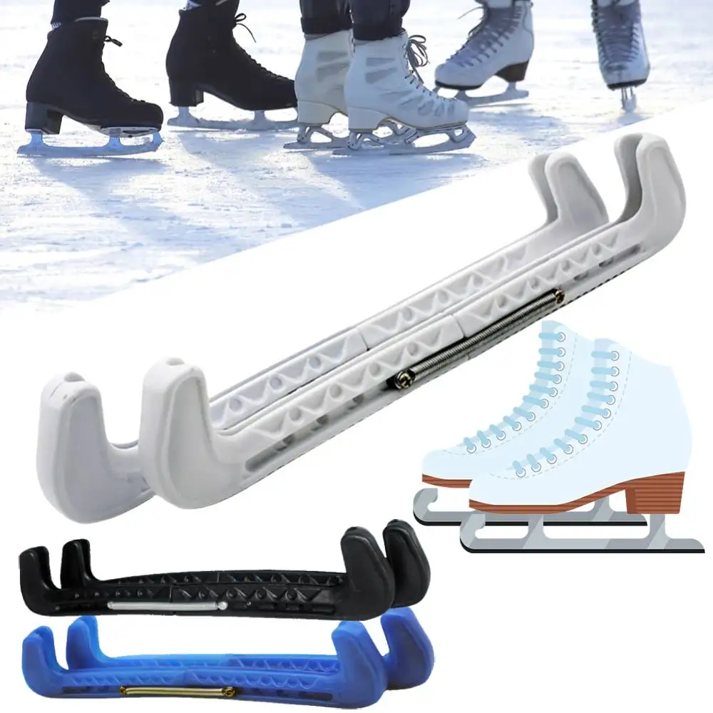 Ice Blade Protector Non-Slip Universal Adjustable Ice Skate Blade Guards Wear-Resistant Ice Blade Protector Sleeve for Hockey