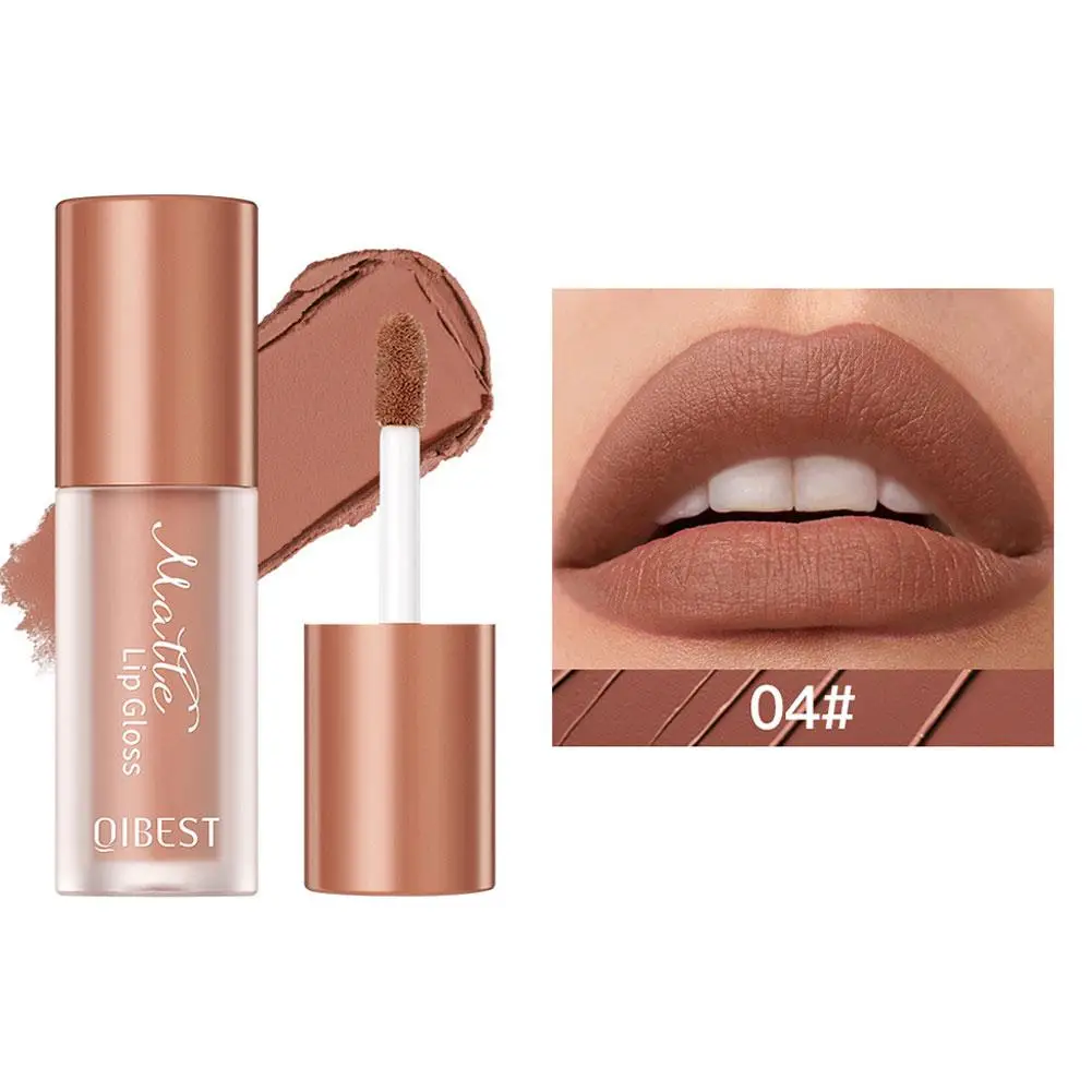 Waterproof Lasting Matte Líquido Lip Gloss, 12 cores, cosméticos líquidos, esmalte, nova mulher maquiagem, lábios, batom antiaderente, Y8D1