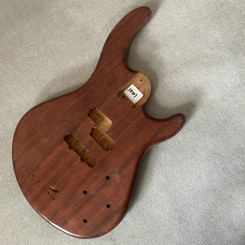 

JB807 4 Or 5 String Electric Guitar Bass Body Solid Wood PJB Pickups Right Hand Natural Color Redwood DIY&Replace Parts