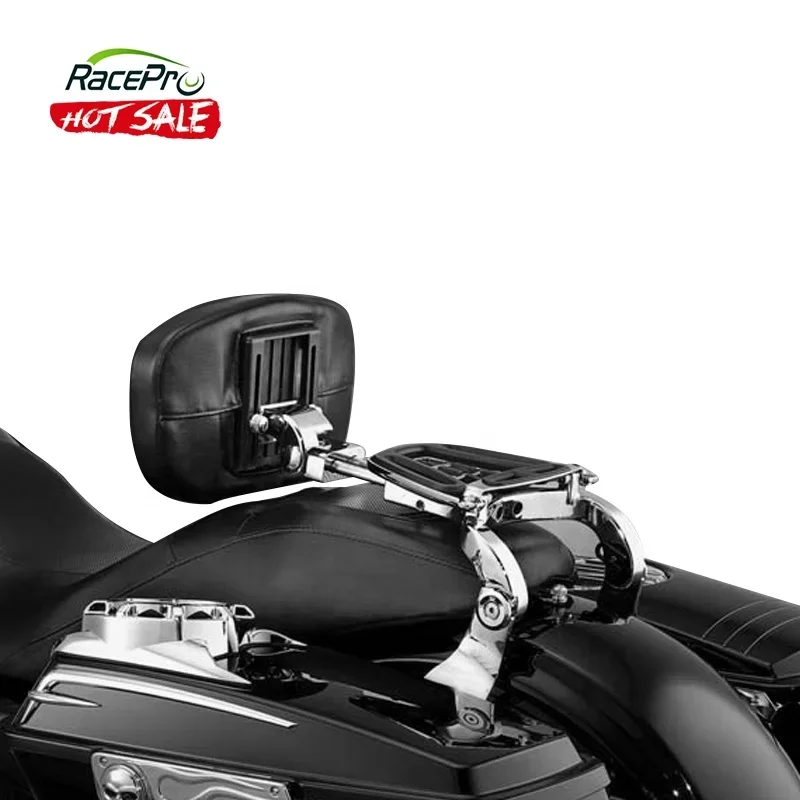 RACEPRO Custom Driver Passenger Motorcycle Sissy Bar Back Rest for Harley Touring 2009-2013