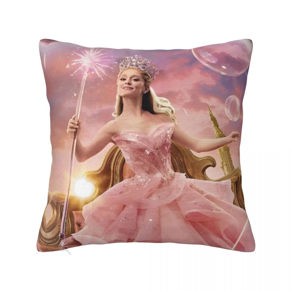 Wicked Elphaba & Glinda Pillowcase Polyester Cushion Cover Decoration Movie Pillow Case Cover Home Square 45*45cm