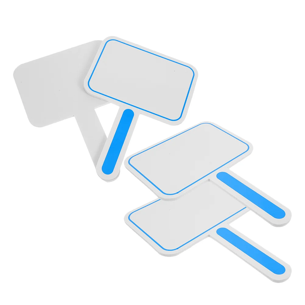 

4Pcs Handy Dry Erase Answer Paddles Easy to Handle Store Great for Classroom Voting Scoring Teaching Paddle Board Paddle