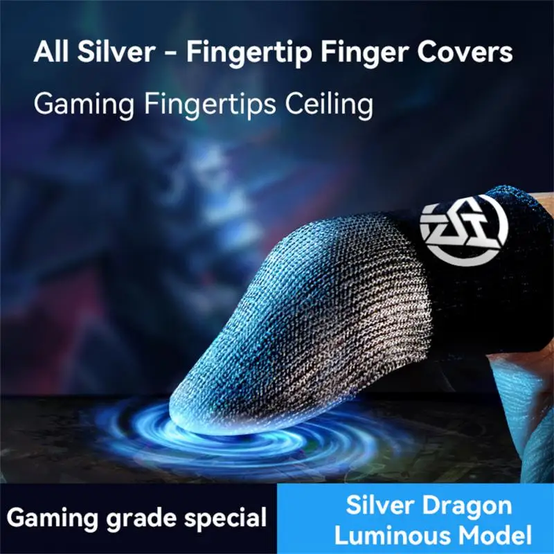 3/2/1 Pairs Mobile Game Fingertip Gloves For PUBG Gamer Sweatproof Anti-slip Touch Screen Finger Sleeve Breathable Gaming Finger