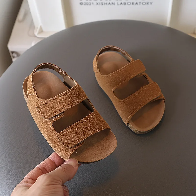 Boсоноški ماركة صنادل أطفال 2025 الصيف الرجعية فتاة أحذية لينة وحيد أحذية الصبي عادية الكلاسيكية Alllmatch صنادل للبنات Sandalias Niño #4