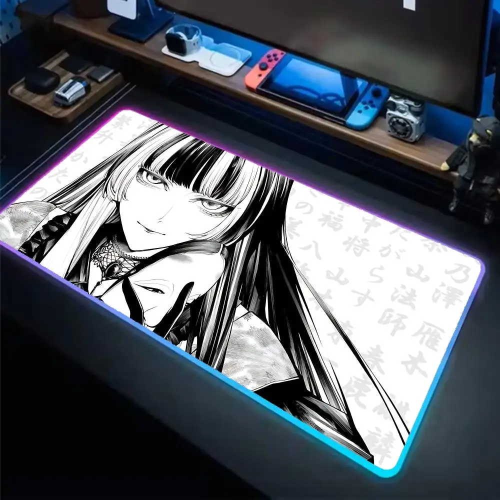 

Jvaauutei Raden коврик для мыши аниме игровой коврик для мыши светодиодные настольные коврики с подсветкой резиновые настольные коврики XXL RGB настольные коврики