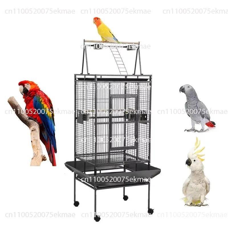 Classic style stable wire bird cage large cage parrot canary parrot pet metal structure box packaging