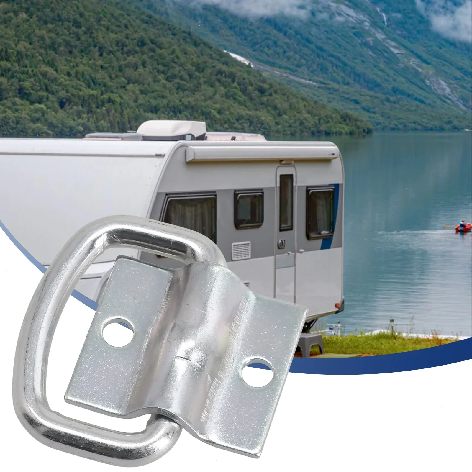

D Rings Hook Pull Ring Practical 1pc 30mm Car Modification Metal New Trailer Accessories Trailer Forged Lashing