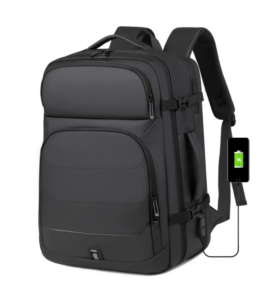 

Business laptop bag multifunctional expandable large capacity simple business trip backpack men's travel backpack