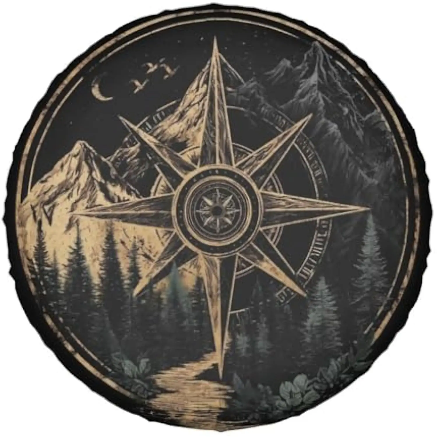 Compass Adventure Tire Cover Weatherproof Sun Protection Universal Cover for SUV