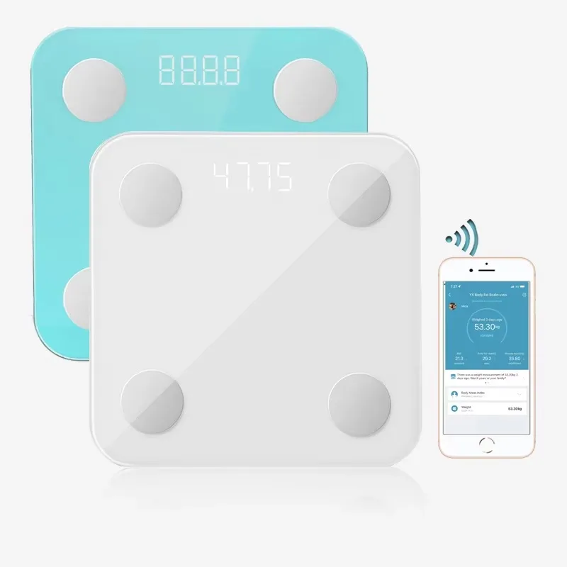 Electronic Smart Bathroom Weighing Scale App Digital Body Fat Wireless Bmi Smart Body Fat Scale for Household Use