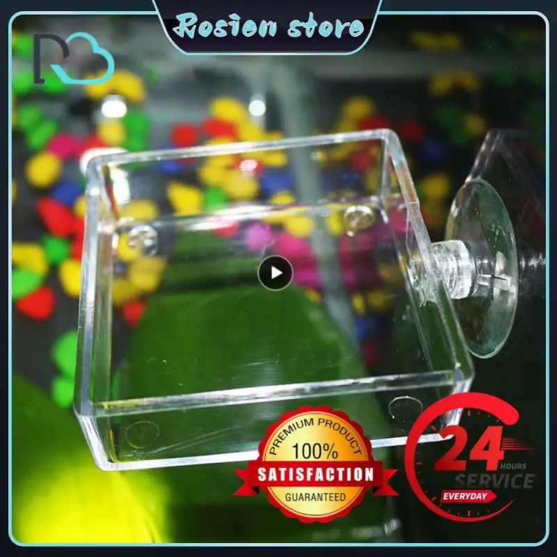 Fish Tank Shrimp Food Feeder Clear Acrylic Feeding Tube Dish Suction Air Shrimp Bowl Feeding Tray Aquarium Accessories