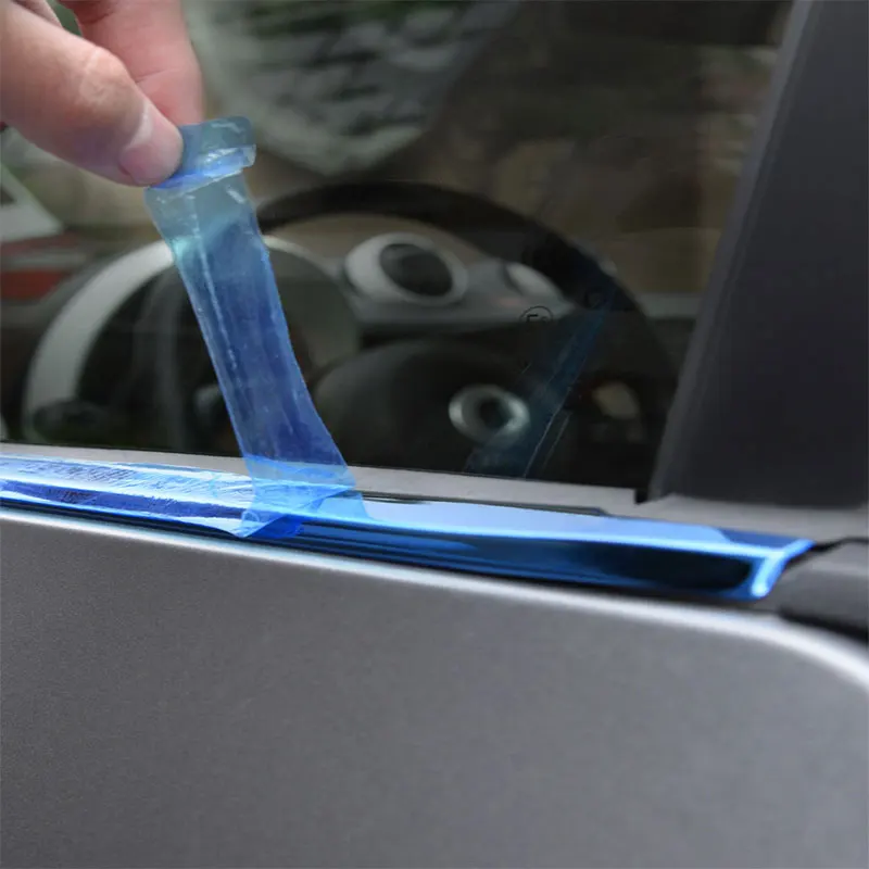 2Pcs Car Stainless Steel Window Decoration Bright Strip For New Smart 453 Fortwo Car Accessories Exterior Styling