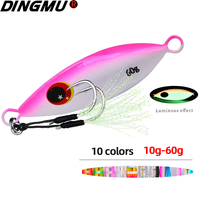 Big Jig Fishing Lure Weights 10g-60g Fishing Jigs Saltwater Lures Metal Bass Jig Isca Artificial Fake Fish Glitter Holographic