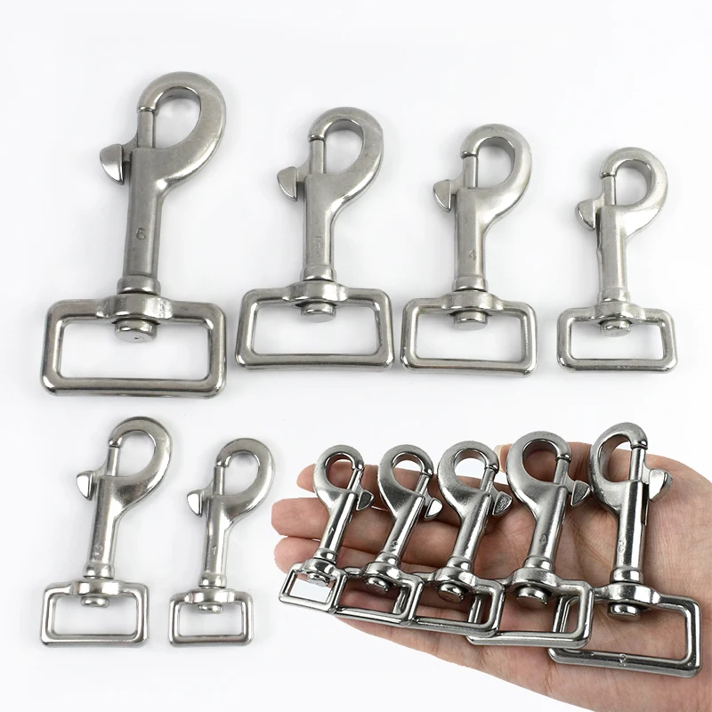 

1/2/4Pcs 17-42mm Stainless Steel Buckles for Keychain Swivel Lobster Clasp Bag Strap Dog Collar Trigger Snap Hook Accessories