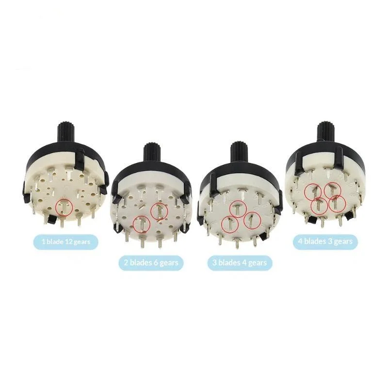 AnswerRS26 1/2/3/4 Pole Position 3/4/6/12 Selectable Band Rotary Channel Selector Switch Single Deck Rotary Switch Band Selector