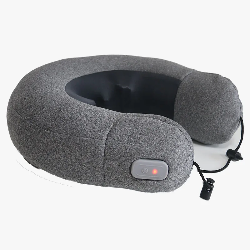 

Portable Automatic Inflatable Wireless Electric Shiatsu Neck Massage Pillow Kneading Neck Massager with Heat