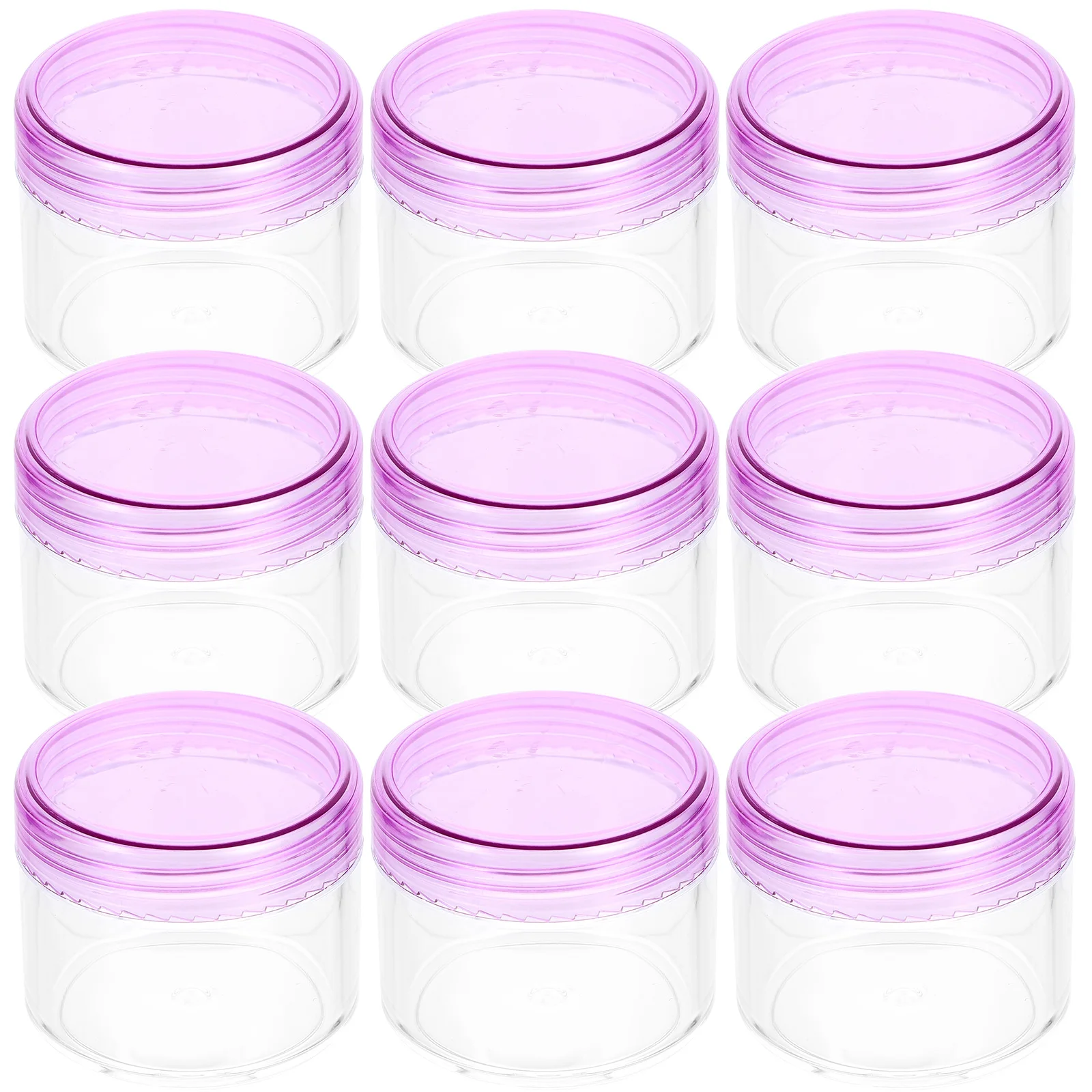 

12 Pcs 20g Pink Leak Proof Containers Mini Jars Travel Round Skin Care Refillable Plastic Lotion Dispenser