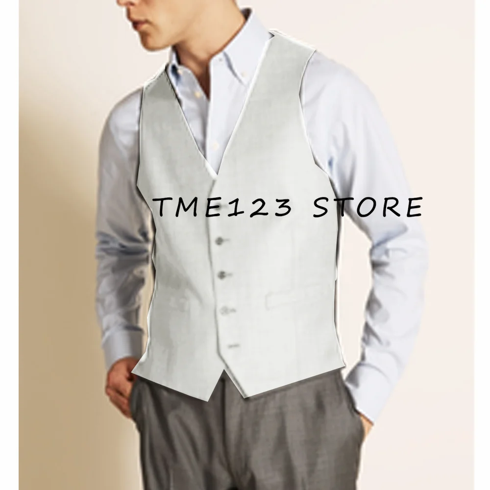 Men's Solid Color Casual Vest Formal Man  Suit Male Elegant Suits for Men Vests for serge