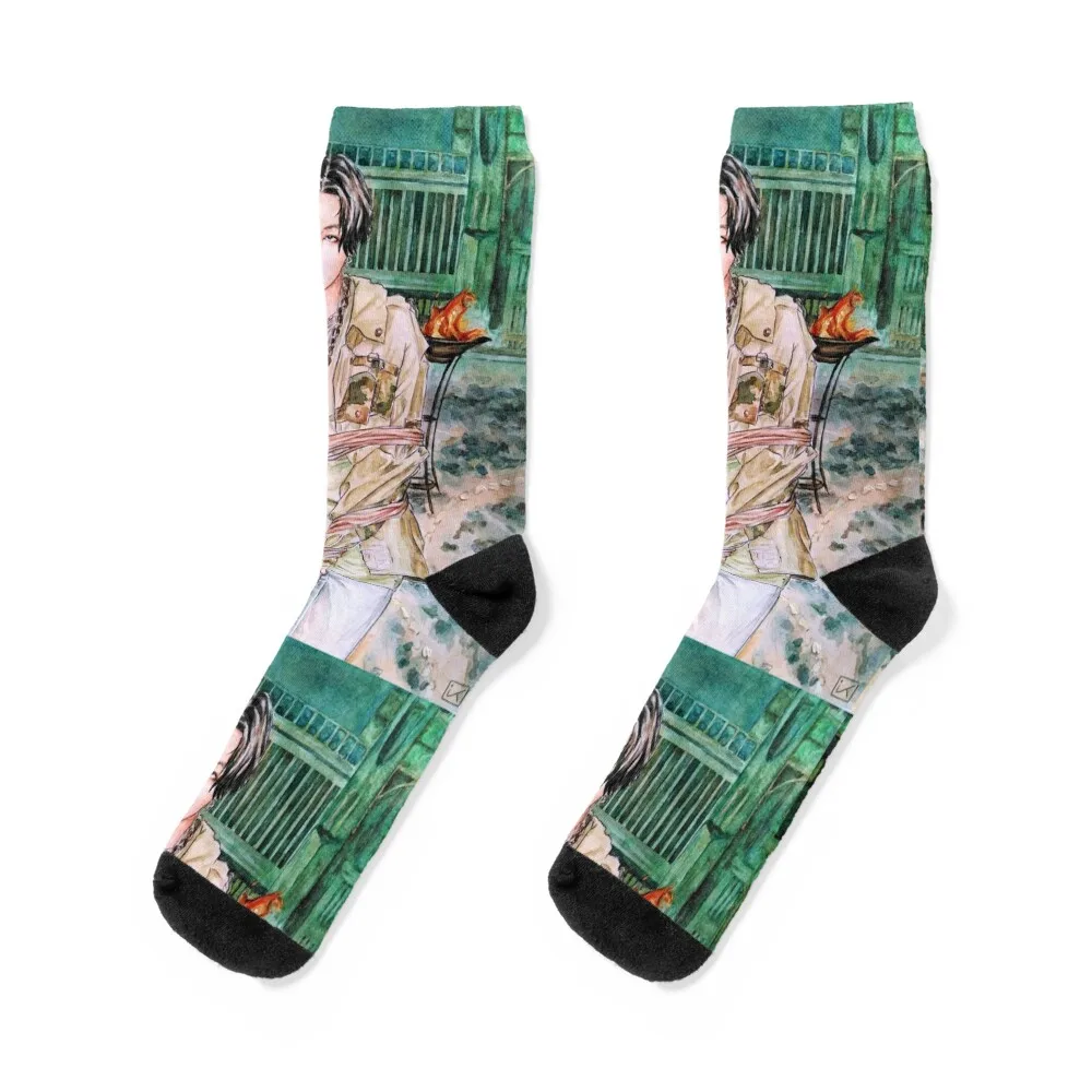 Agust D-2 Socks heated christmas stocking Toe sports Woman Socks Men's