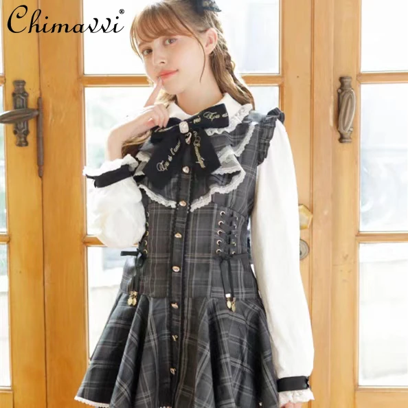 女の子のためのロリータリボンセット,レースの半袖ドレス,ショーツ,カワイイ衣装,ダイヤモンドバックル,日本,大量生産,甘い