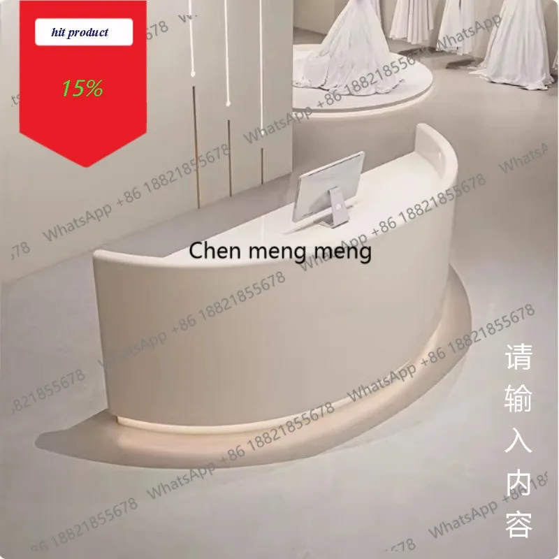 

Стойка ресепшн из стеклопластика, барная стойка, кассовый прилавок, изогнутая стойка ресепшн