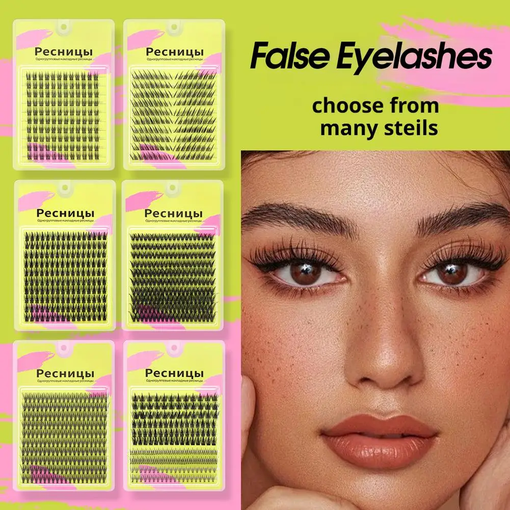 DIY Segmented False Eyelash Fluffy Wispy Individual Cluster Lash Look Tools Natural Makeup Thick Professional Lashes M0O0