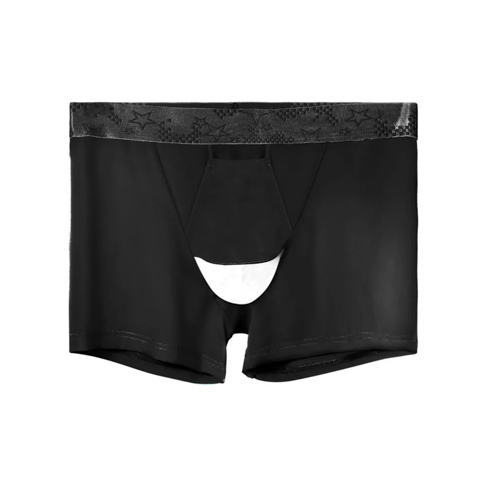 

Sheer Underpants Ice Silk Boxer Shorts Casual Outing 20 Spandex Composition 80 Polyamide Fabric Brand New Item Classic Style