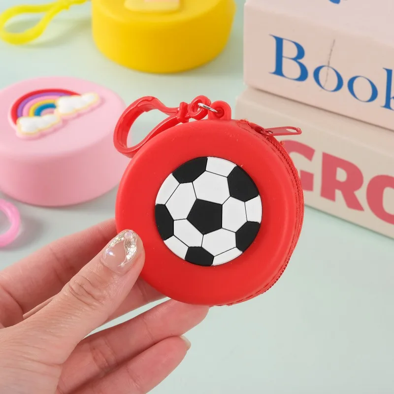 1PCS  Cute Animal Multifunctional Mini Earphone Storage Bag Cute Cartoon Coin Purse Silicone Wallet for AirPods Coins Keys