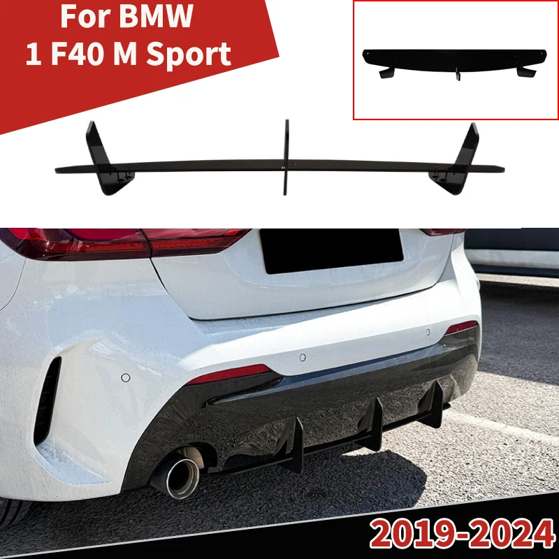 

Для BMW 1 F40 M Sport 2019-2024 автомобильный задний бампер, диффузор для губ, разветвители, защита лезвия, защита спойлера, обвесы, детали для тюнинга