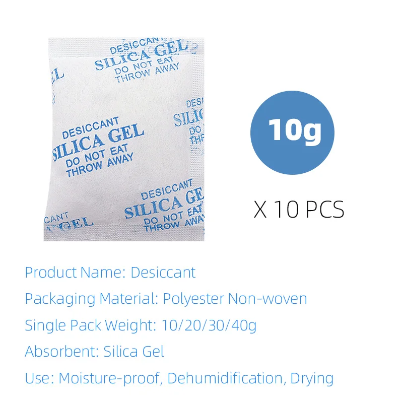 NONE 2/5/10/20/30g Paket Ungiftiges Silikagel Trockenmittel Feuchte Küche Wohnzimmer Feuchtigkeit Luftentfeuchter Absorber Tasche 6